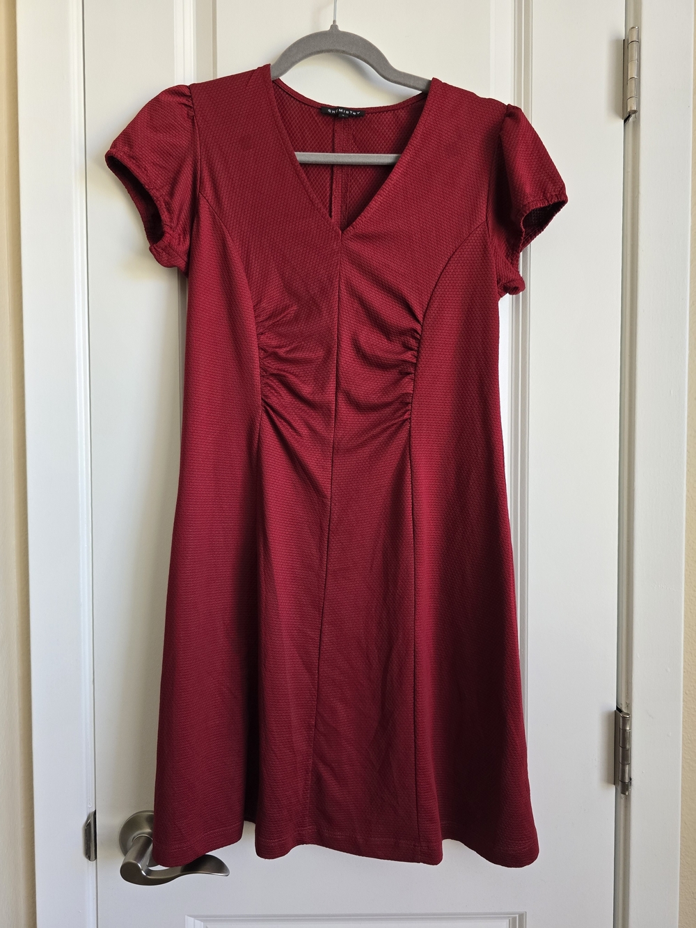 Chemistry Red V-Neck A-Line Dress
